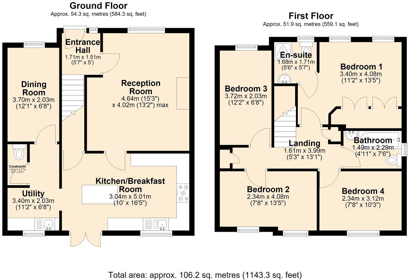 Blue Lodge Close, Inkersall, Chesterfield floorplan