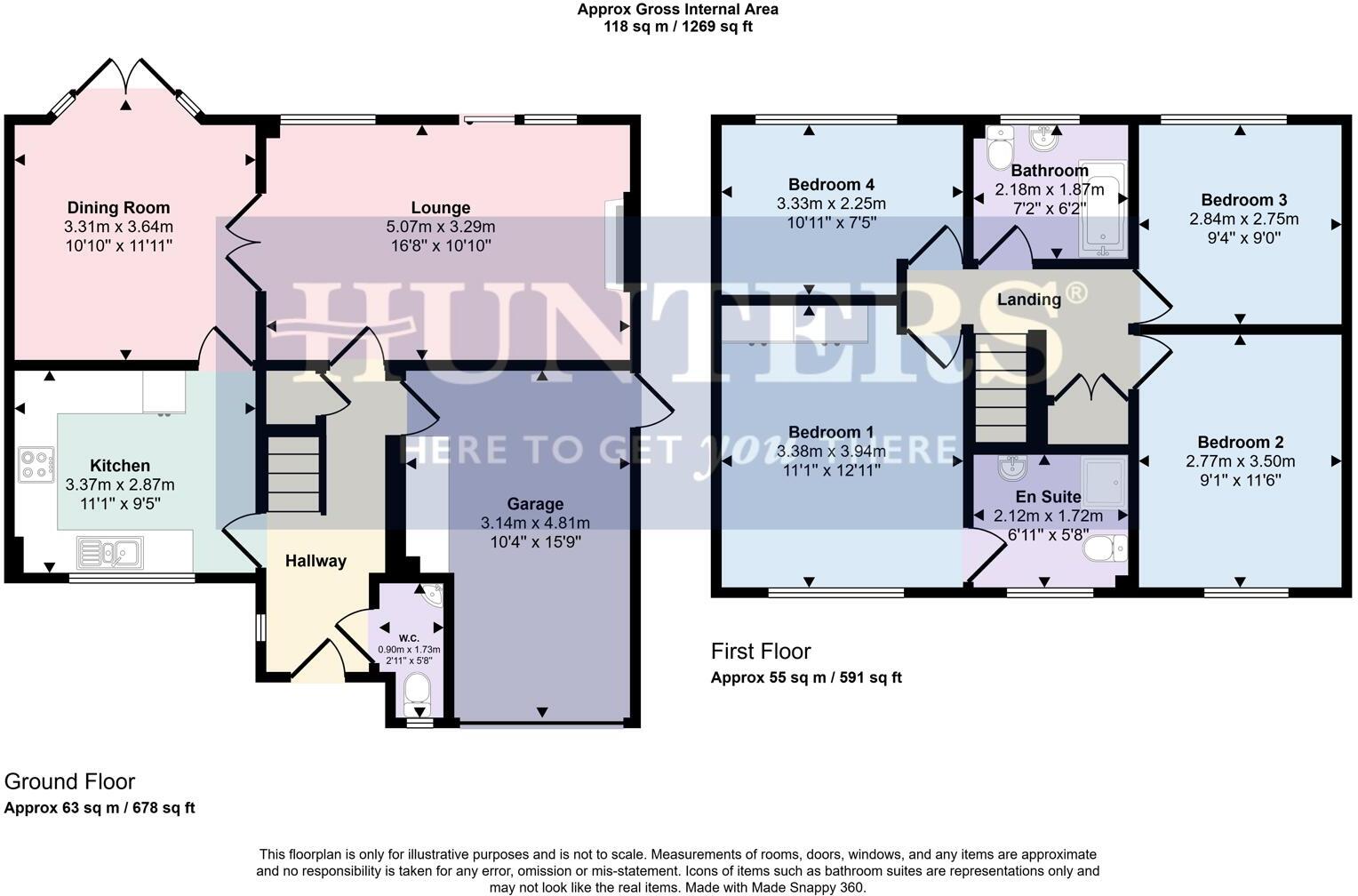 Cleveland Road, Wigston floorplan