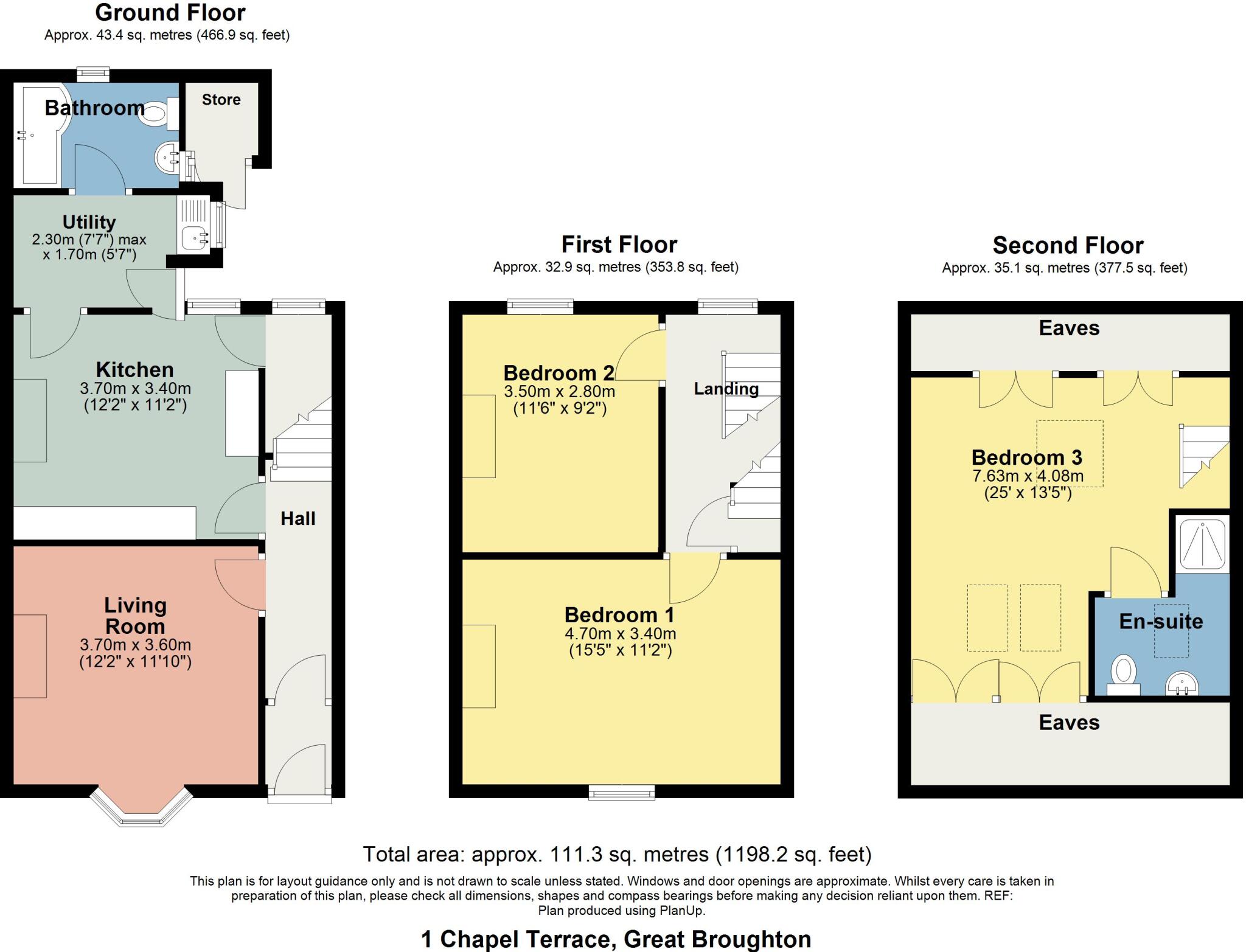 1 Chapel Terrace, Great Broughton, Cockermouth, Cumbria, CA13 0YU floorplan