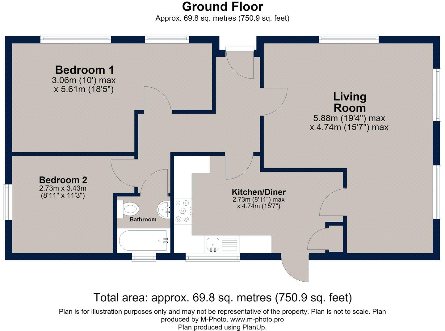Nevada Park, Park Avenue, Melton Mowbray floorplan