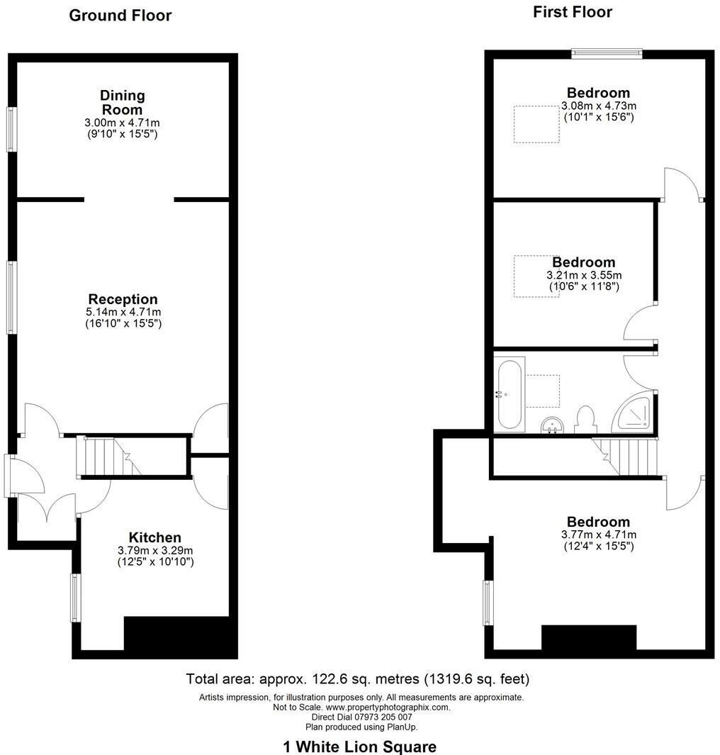 White Lion Square, Mill Street, Llangollen floorplan