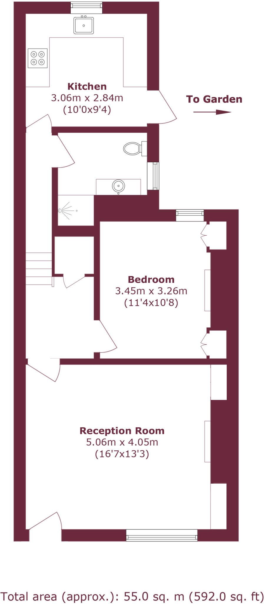 Mile End Road, Bow, London, E3 floorplan