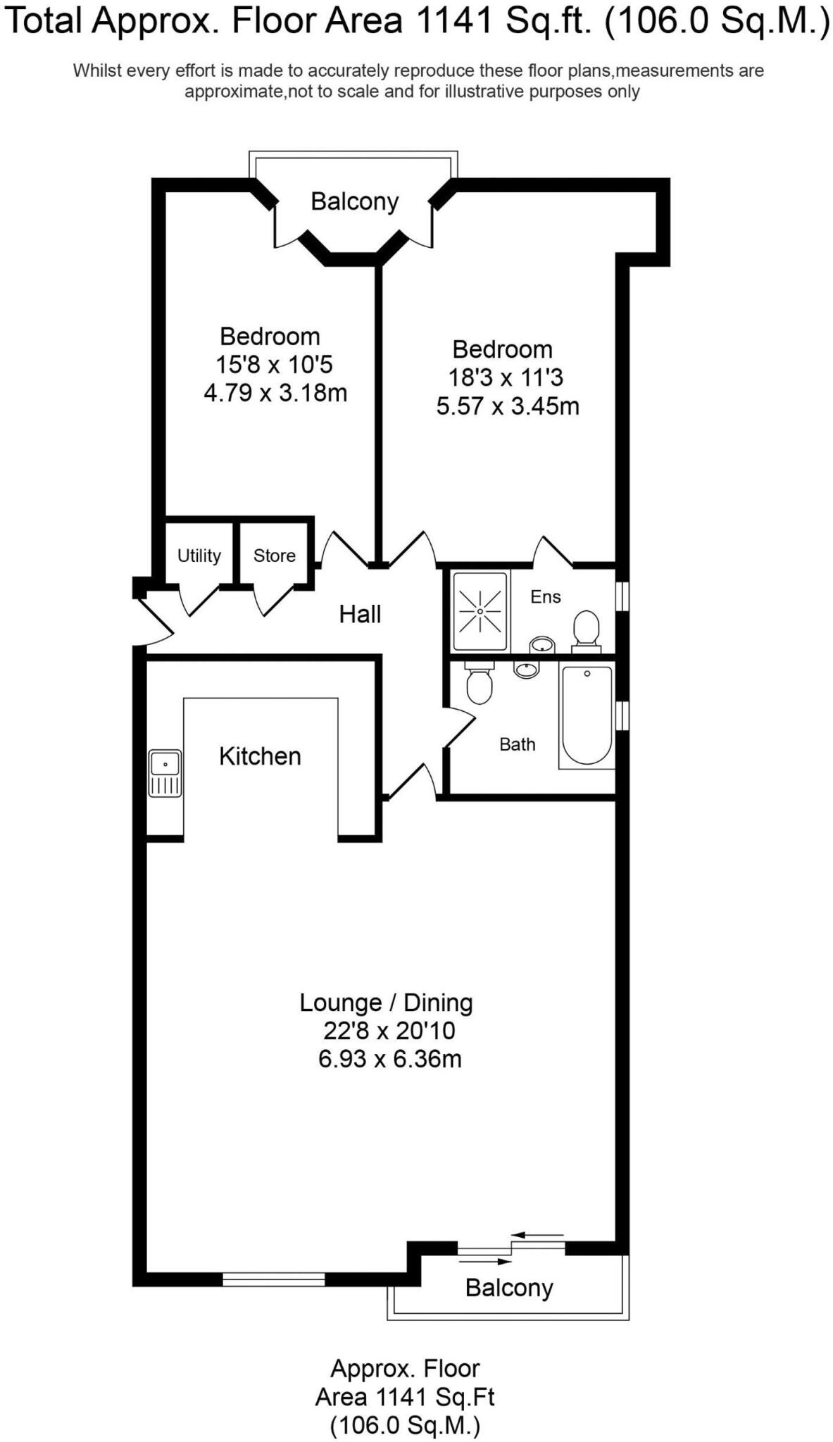 188, Lord Street, Southport, PR9 floorplan