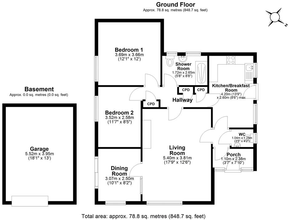 New Lane, Ottery St Mary floorplan