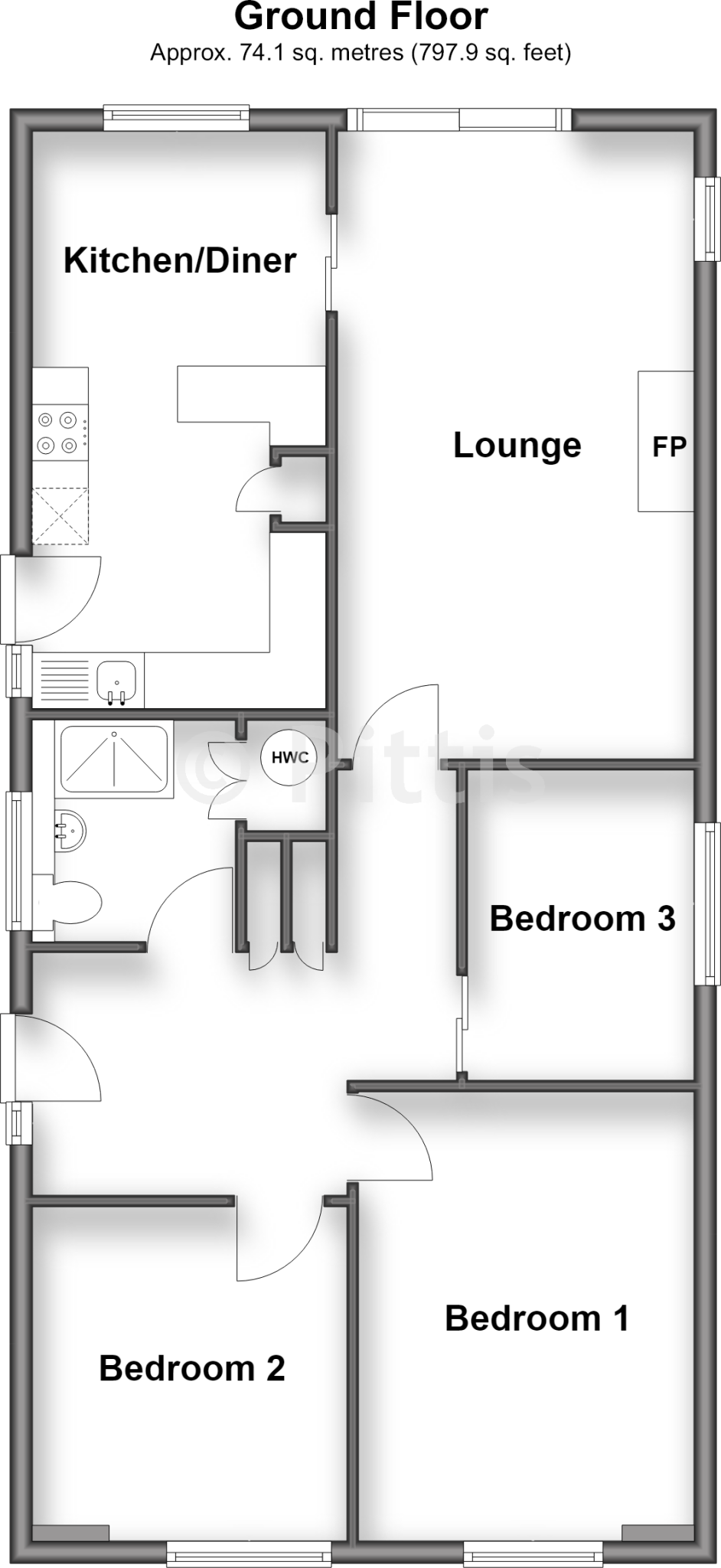 Perowne Way, Sandown, Isle of Wight floorplan