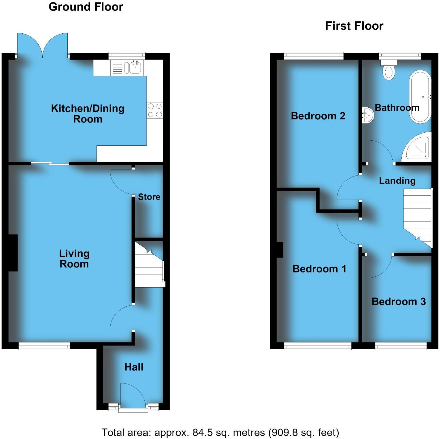 Lincoln Drive, Chester floorplan