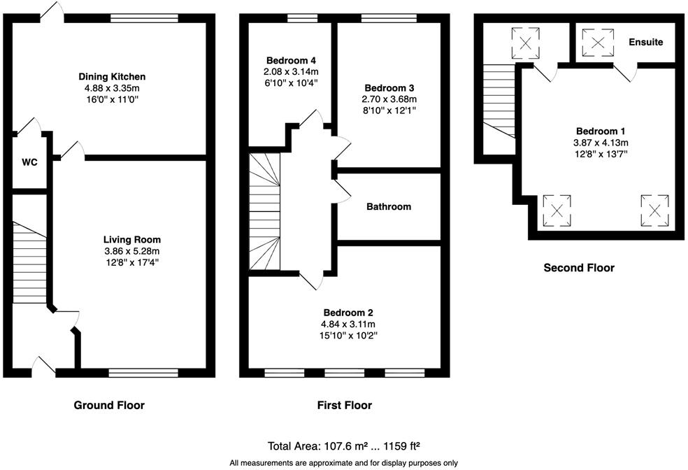 Old Corn Mill Fold, Silsden, floorplan