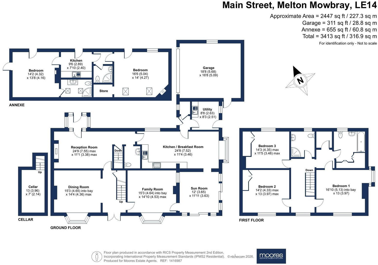Manor Farm House, Burrough On The Hill floorplan