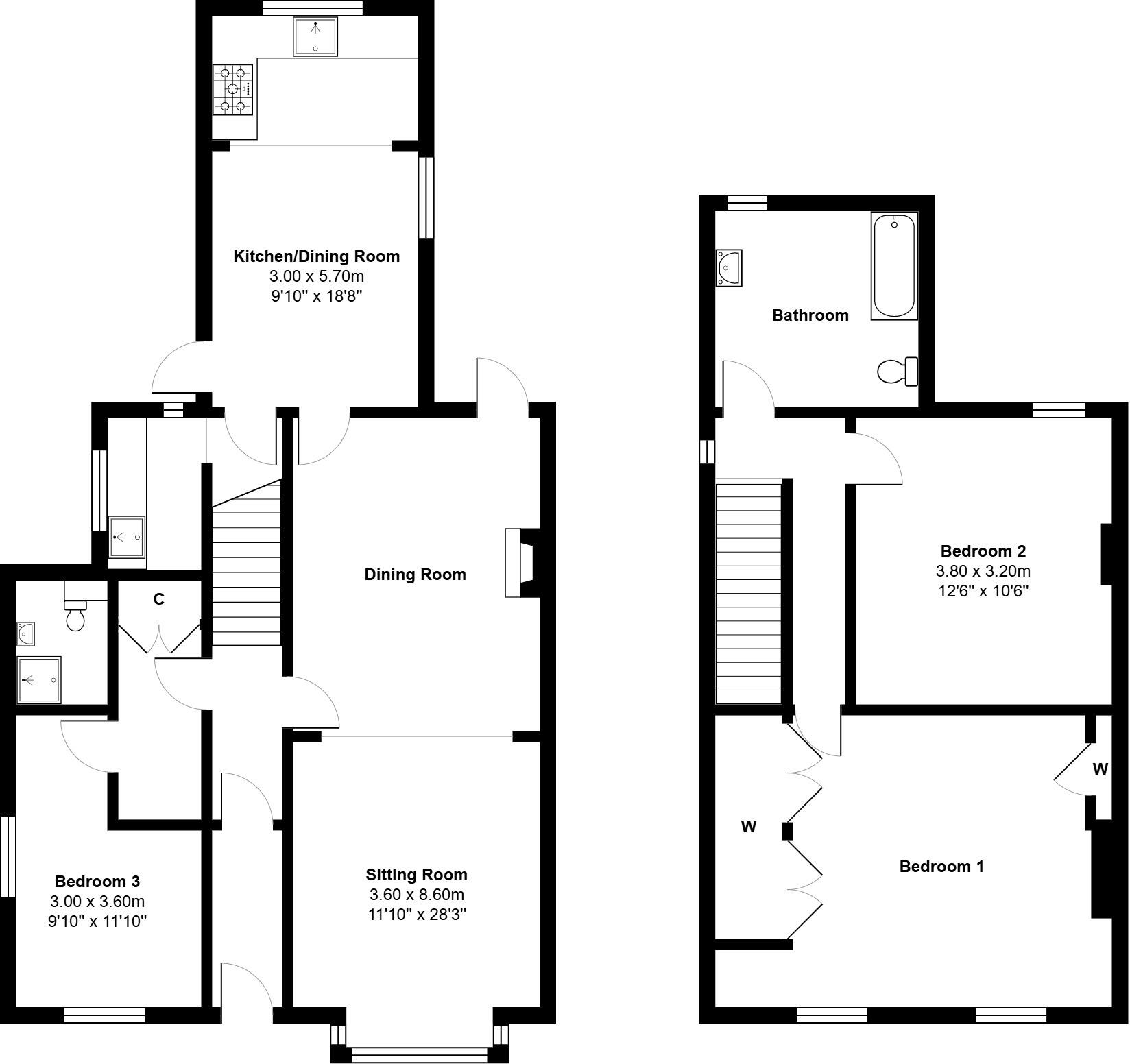 Neville Road, Heacham floorplan
