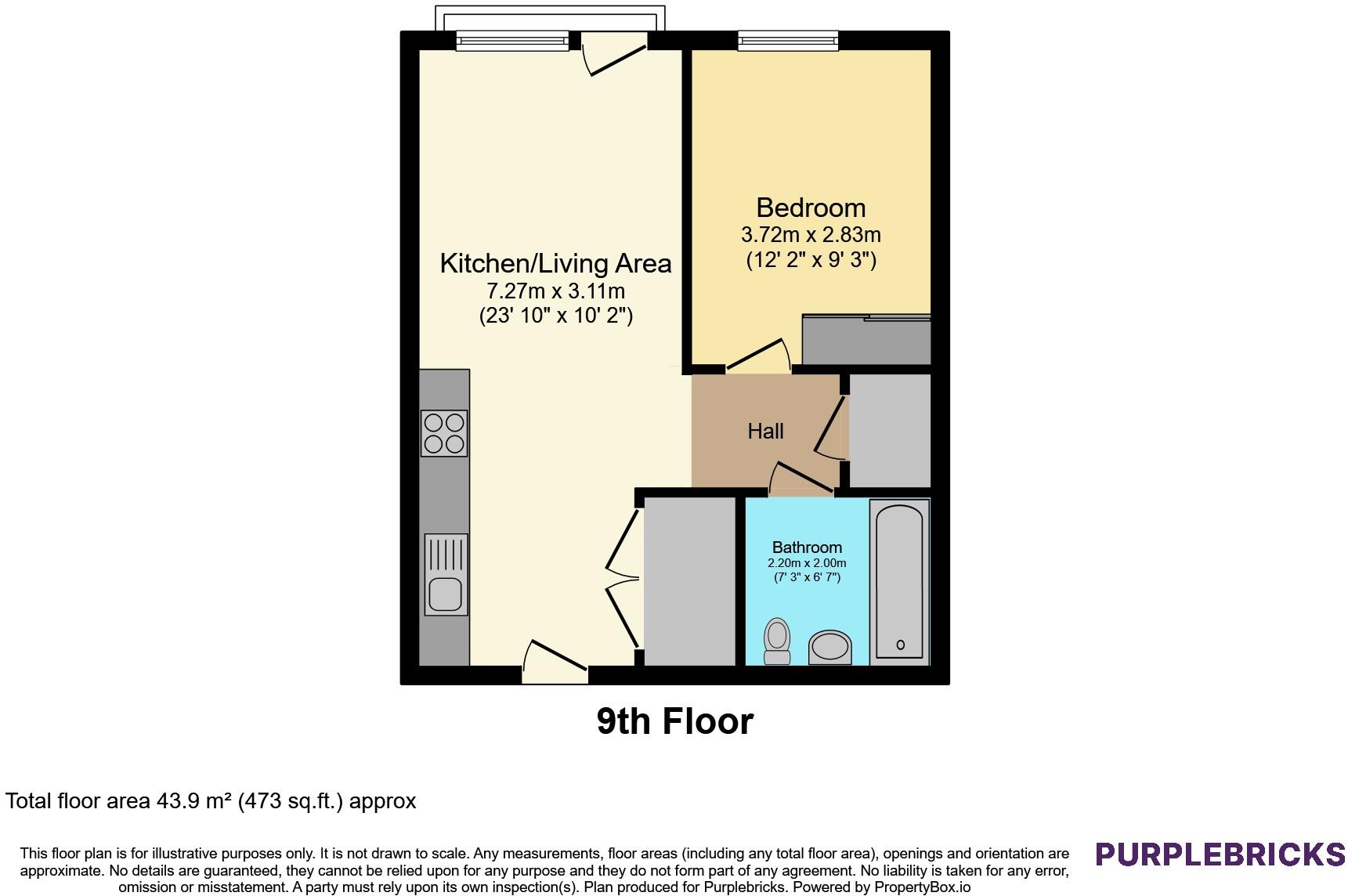 15 Stanley Street, Salford, M3 floorplan