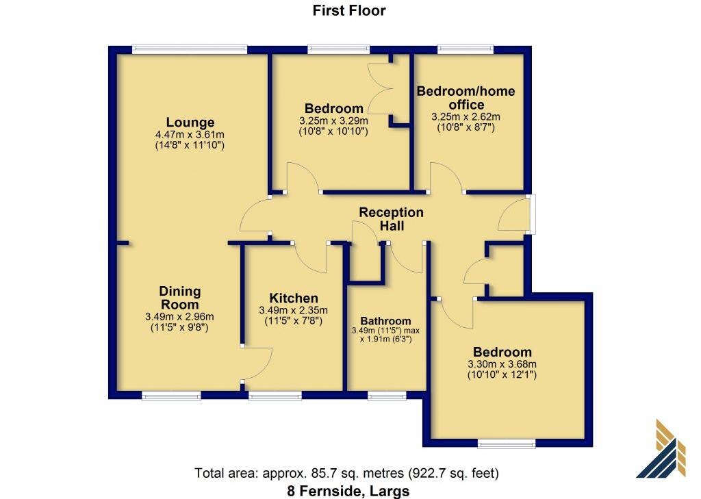 8 Fernside, Brisbane Street, Largs, KA30 8QG floorplan