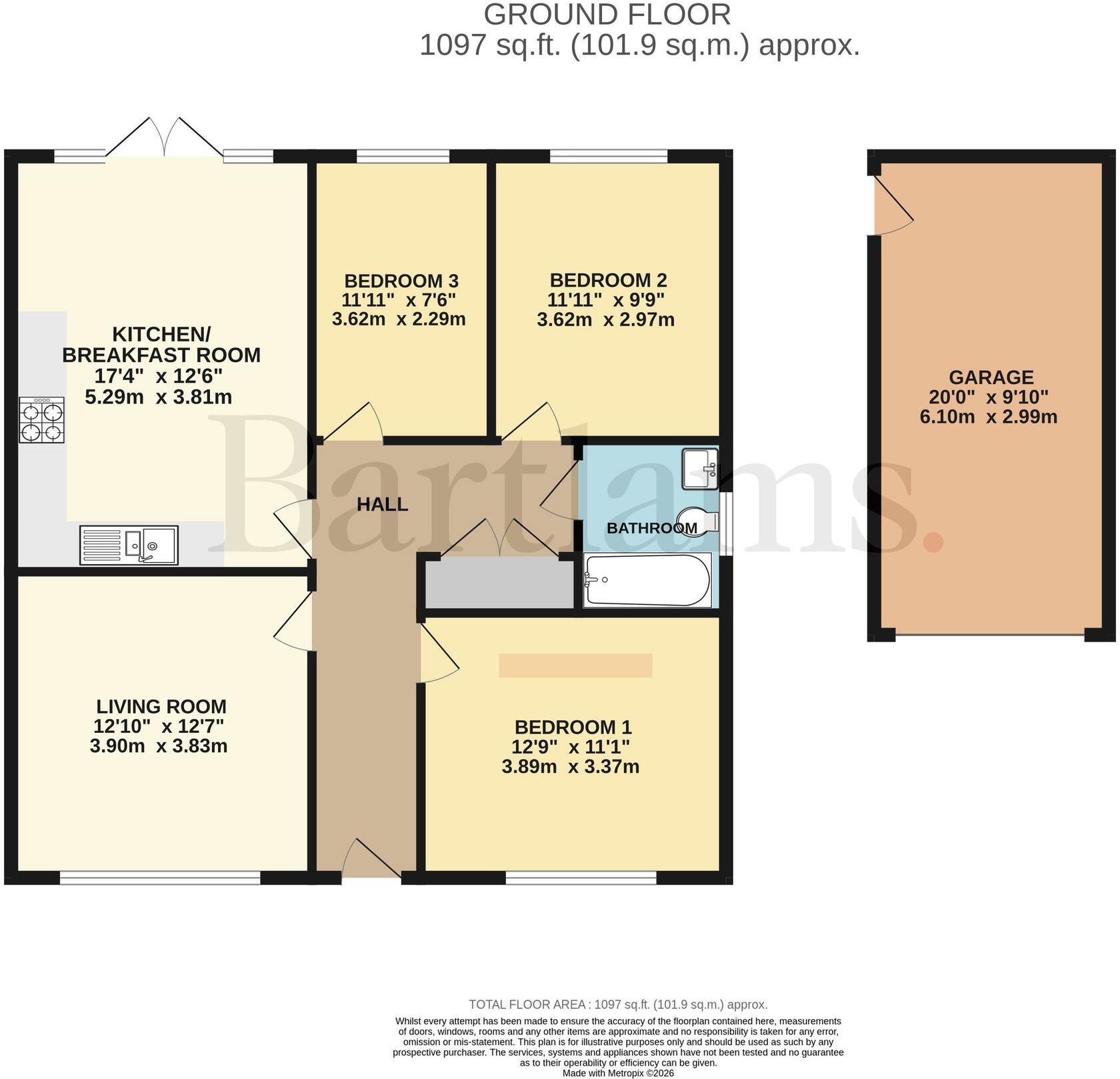 Peartree Drive, Wombourne, WV5 floorplan