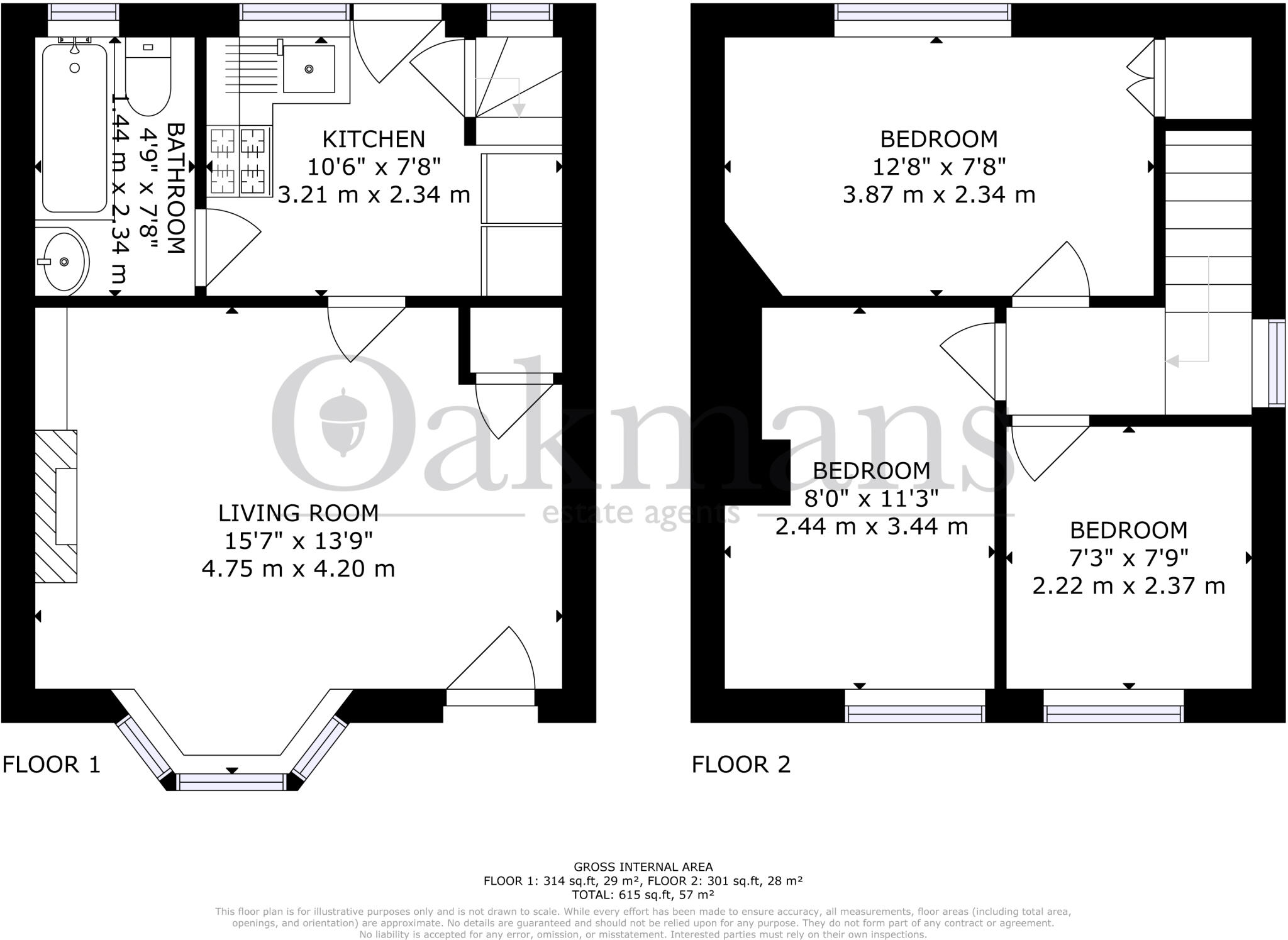 Colworth Road, Birmingham, B31 floorplan