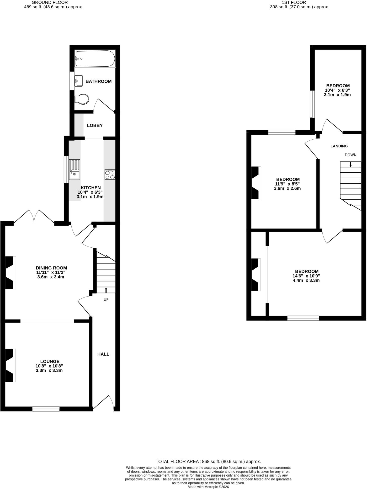 Cleveland Street, York floorplan