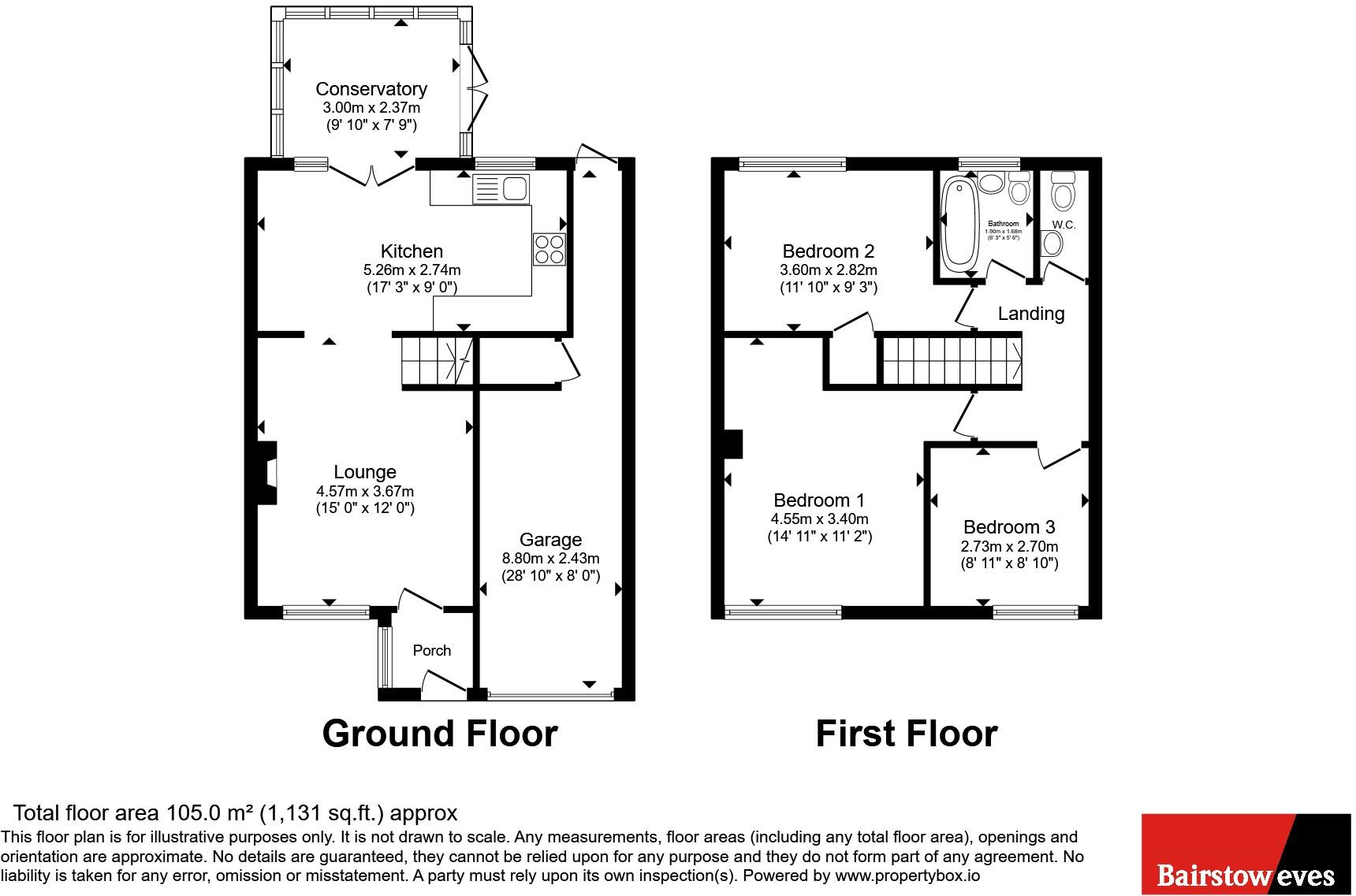 Bramley Close, Braintree, Essex, CM7 floorplan
