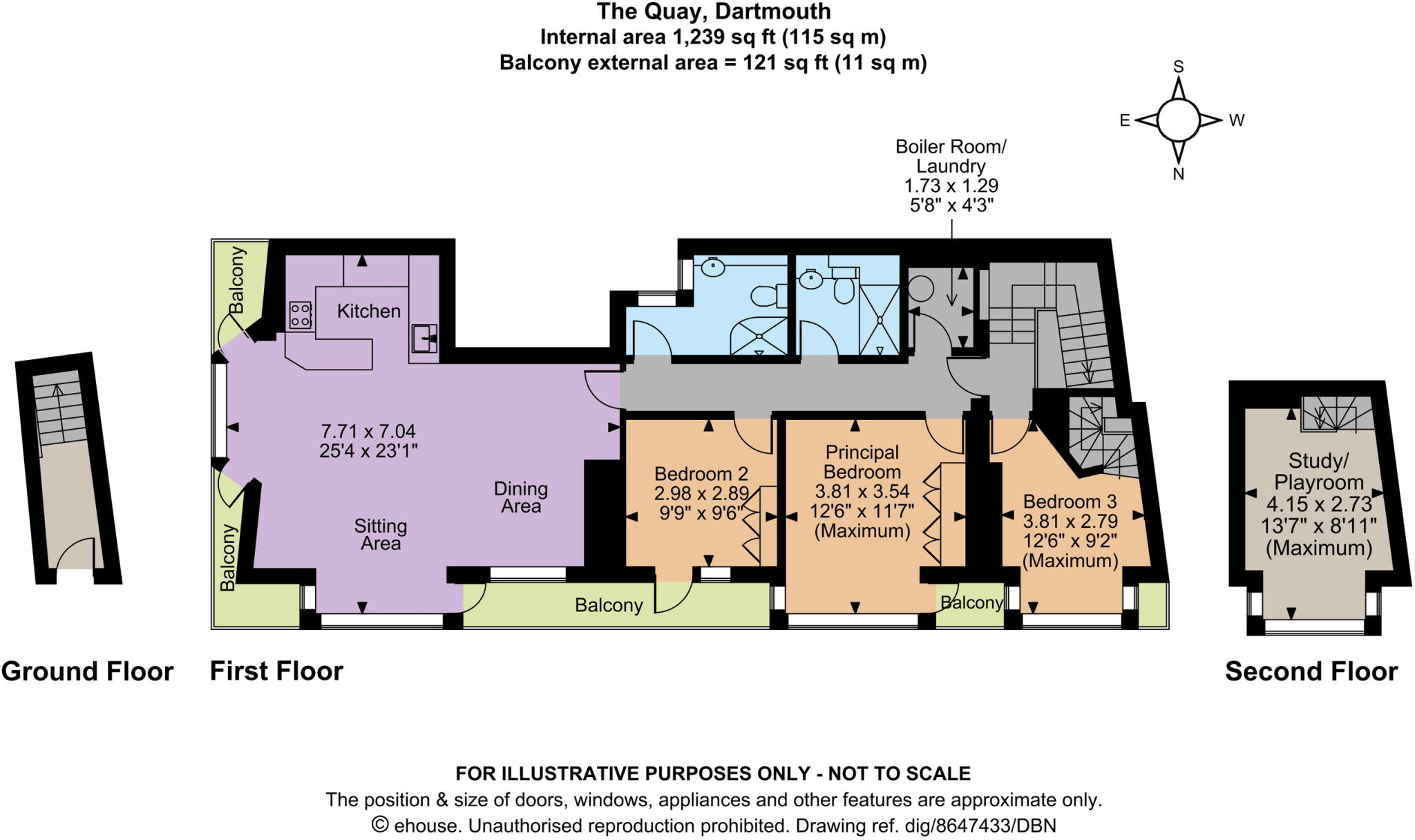 The Quay, Dartmouth floorplan