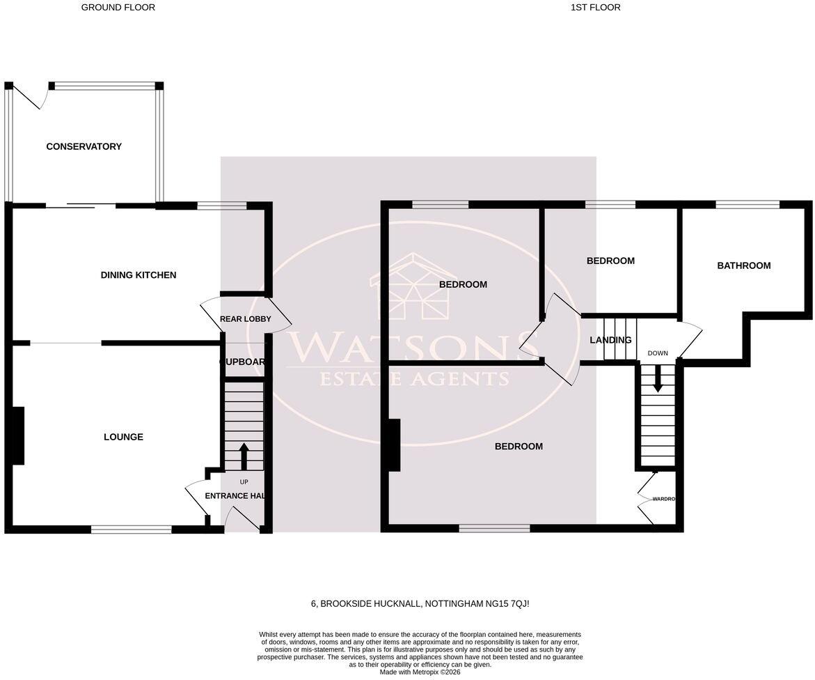Brookside, Hucknall, Nottingham, NG15 floorplan