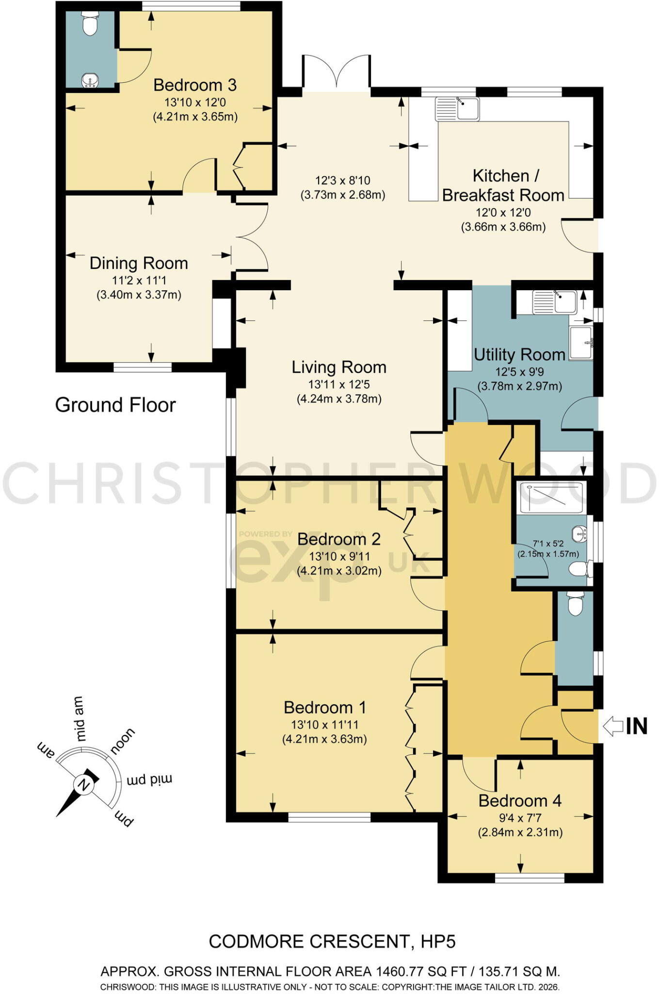 Codmore Crescent, Chesham, Buckinghamshire, HP5 3LZ floorplan