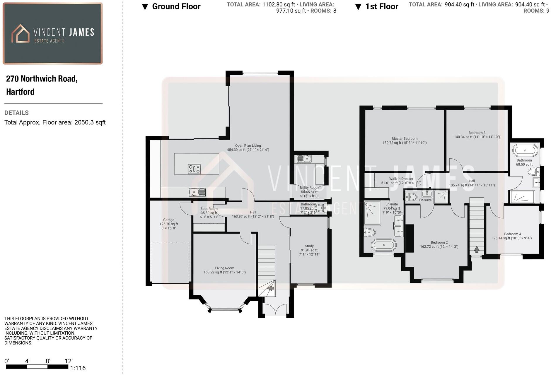 Luxury & Bespoke Four Bedroom Family Home, Sensitively Modernised In Leafy Hartford floorplan