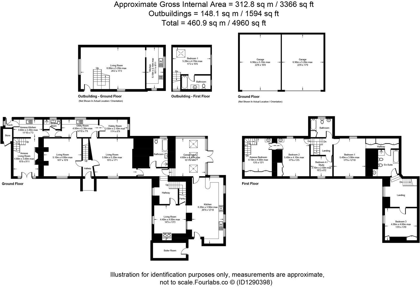 Milton Damerel, Holsworthy floorplan