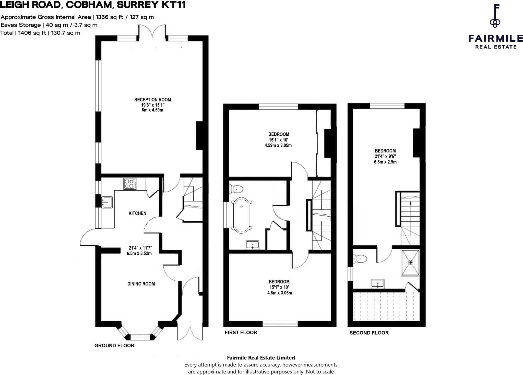 Leigh Road, Cobham, Surrey, KT11 floorplan