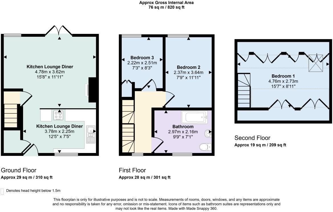 8 Mount Pleasant Cottages, Mountain Ash, Mid Glamorgan, CF45 3AH floorplan