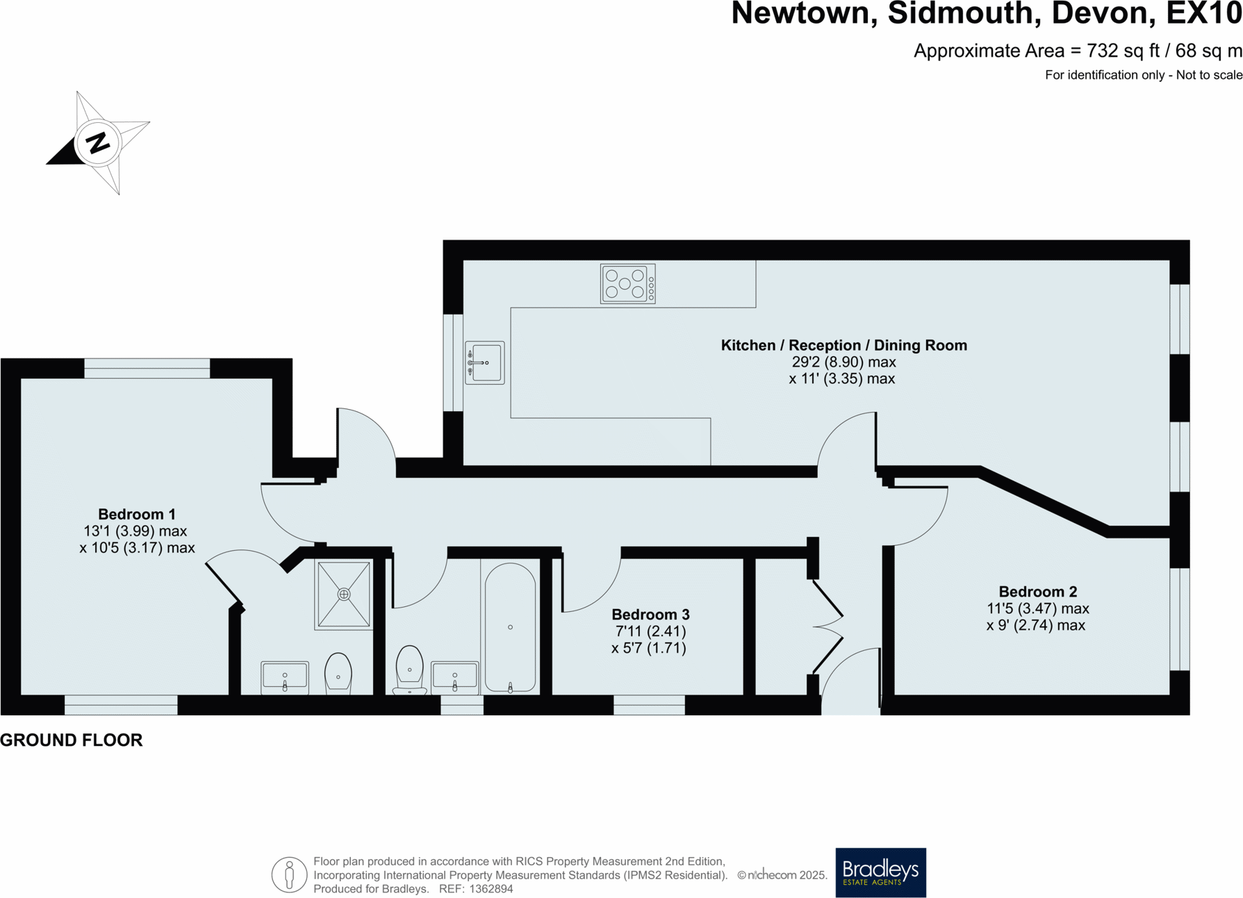 Newtown, Sidmouth, Devon floorplan