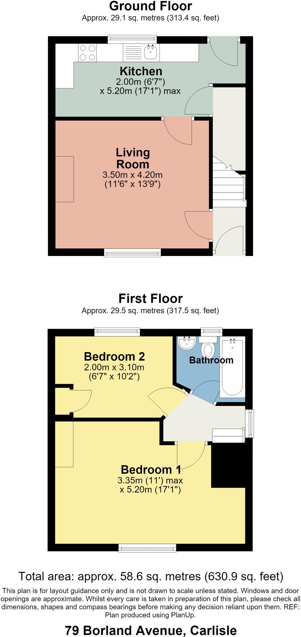 Borland Avenue, Carlisle, CA1 floorplan