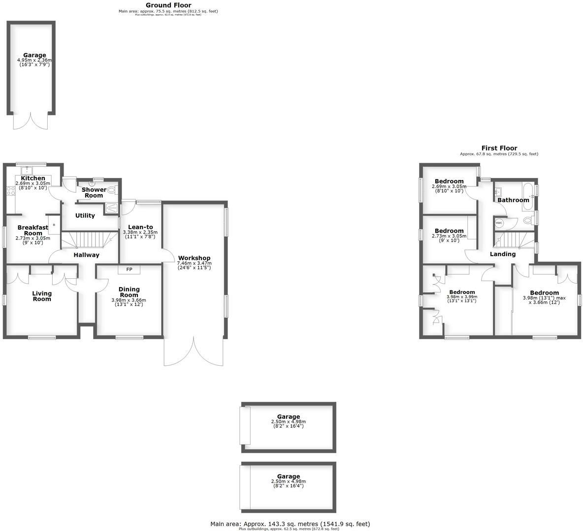 Normanton Cottage, Normanton Park Farm, Thurlaston. floorplan