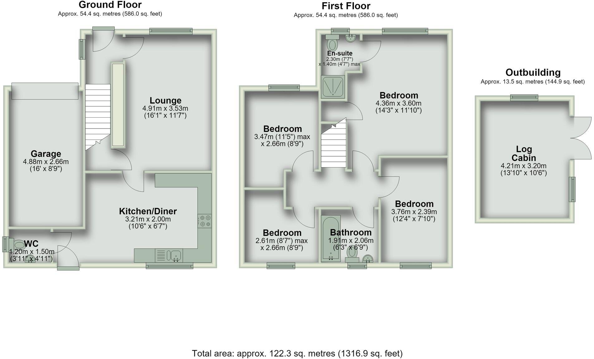 1, Elm Avenue, Penyffordd, CH4 floorplan