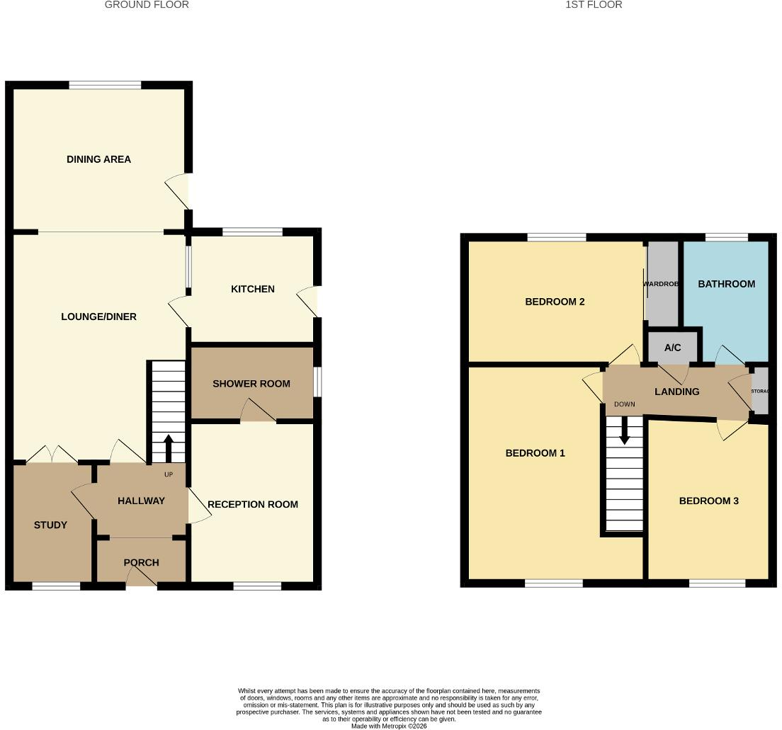 Cottingham Grove, Bletchley, Milton Keynes, Buckinghamshire, MK3 5AJ floorplan