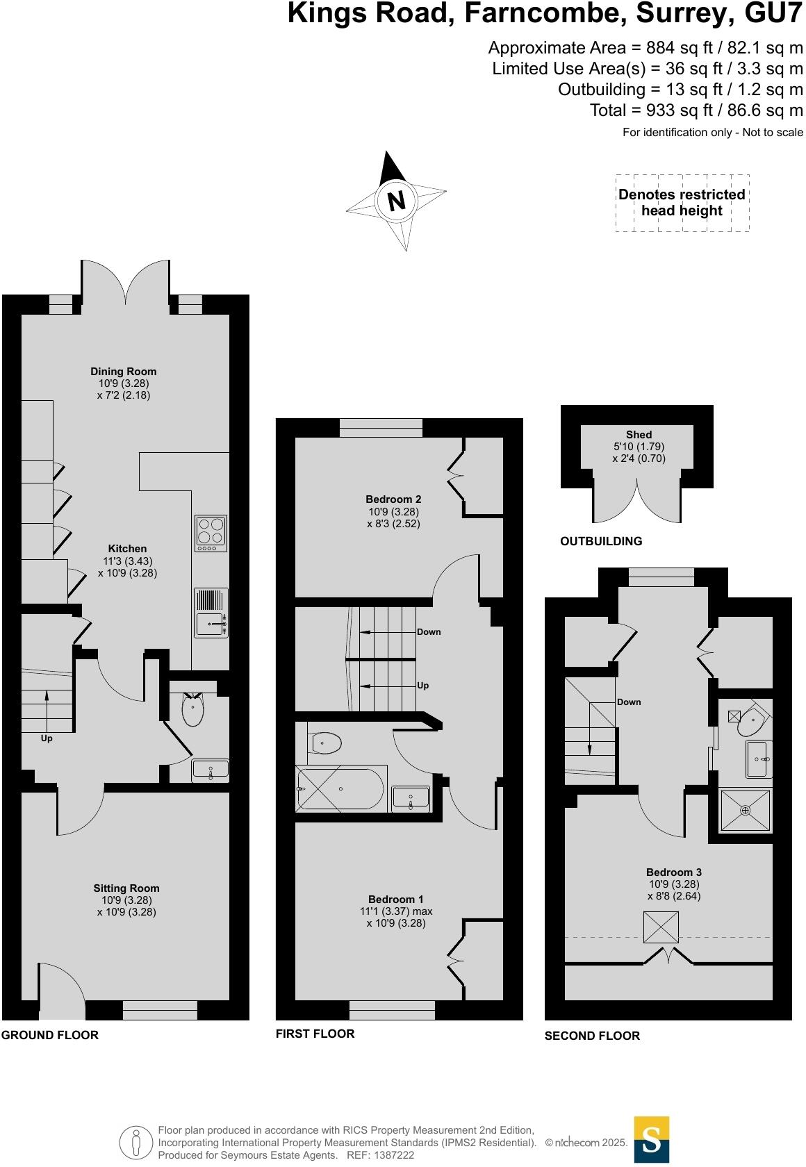 Kings Road, Farncombe, Surrey, GU7 floorplan