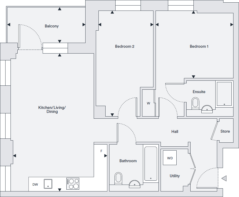 Rockcliffe Square,
95 Plumstead Road,
London,
SE187DQ floorplan