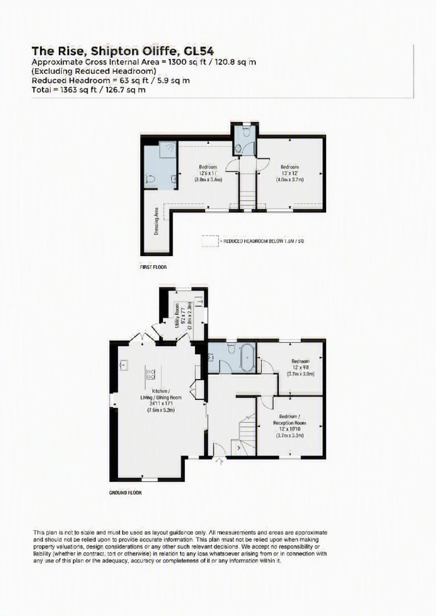The Rise, Shipton Oliffe, GL54 floorplan