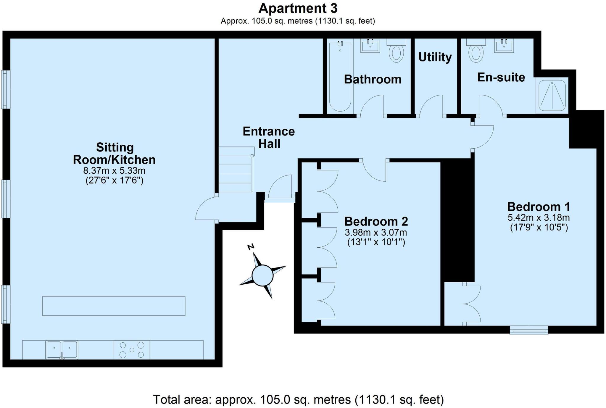 The Square, Kingswear floorplan