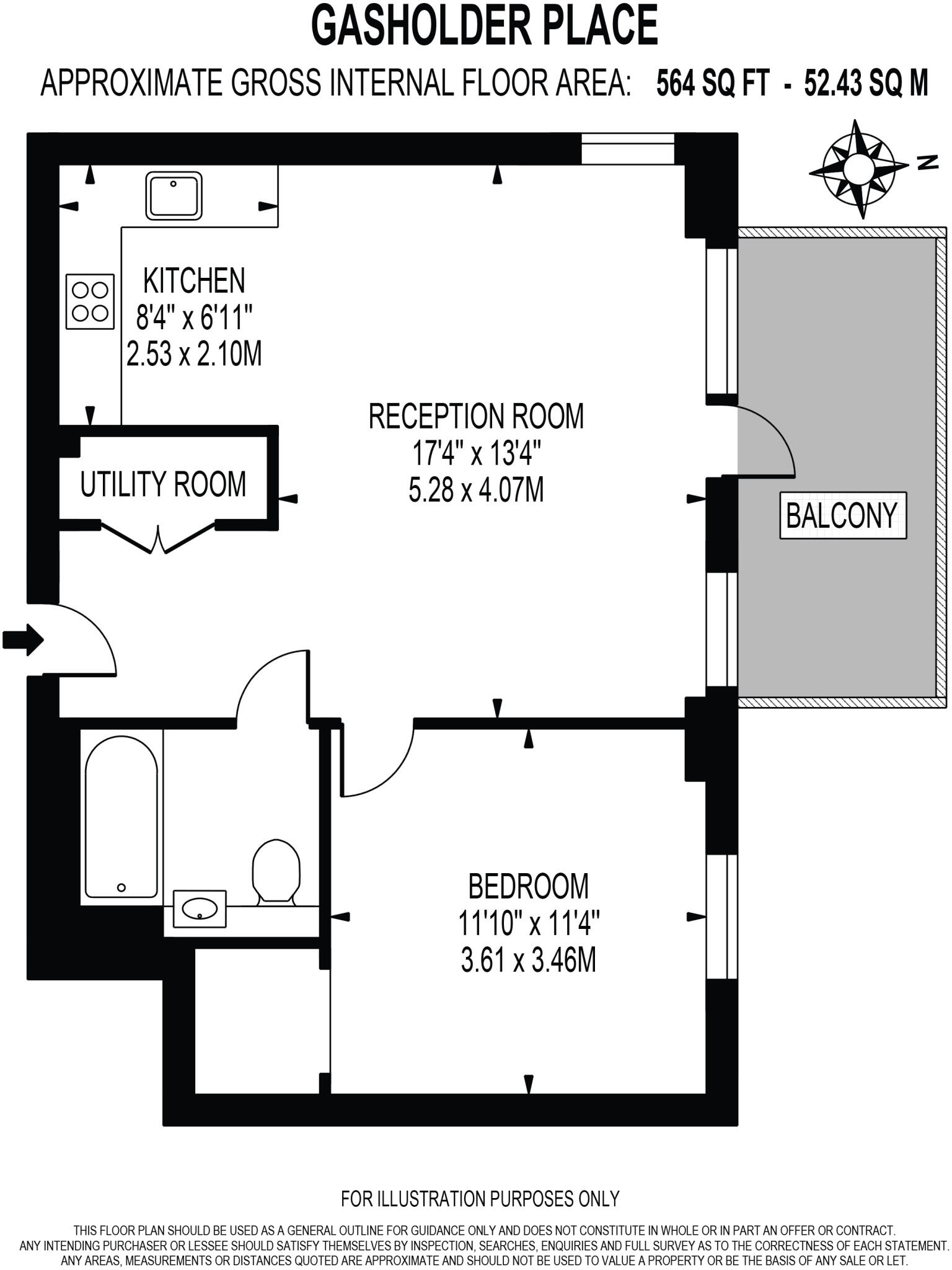 Gasholder, Oval Village, London, SE11 floorplan