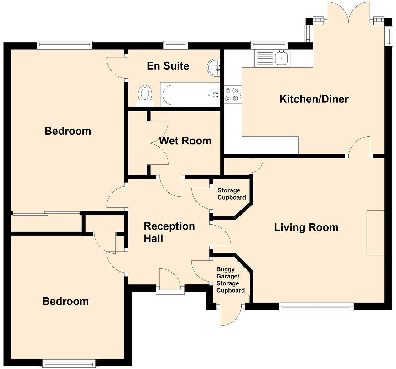 Kenwith Castle Gardens, Abbotsham, EX39 floorplan