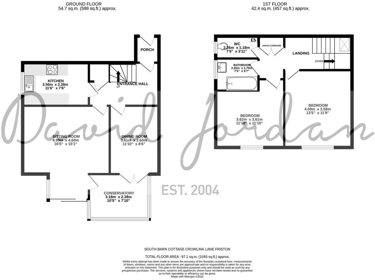 Crowlink Lane, Friston floorplan