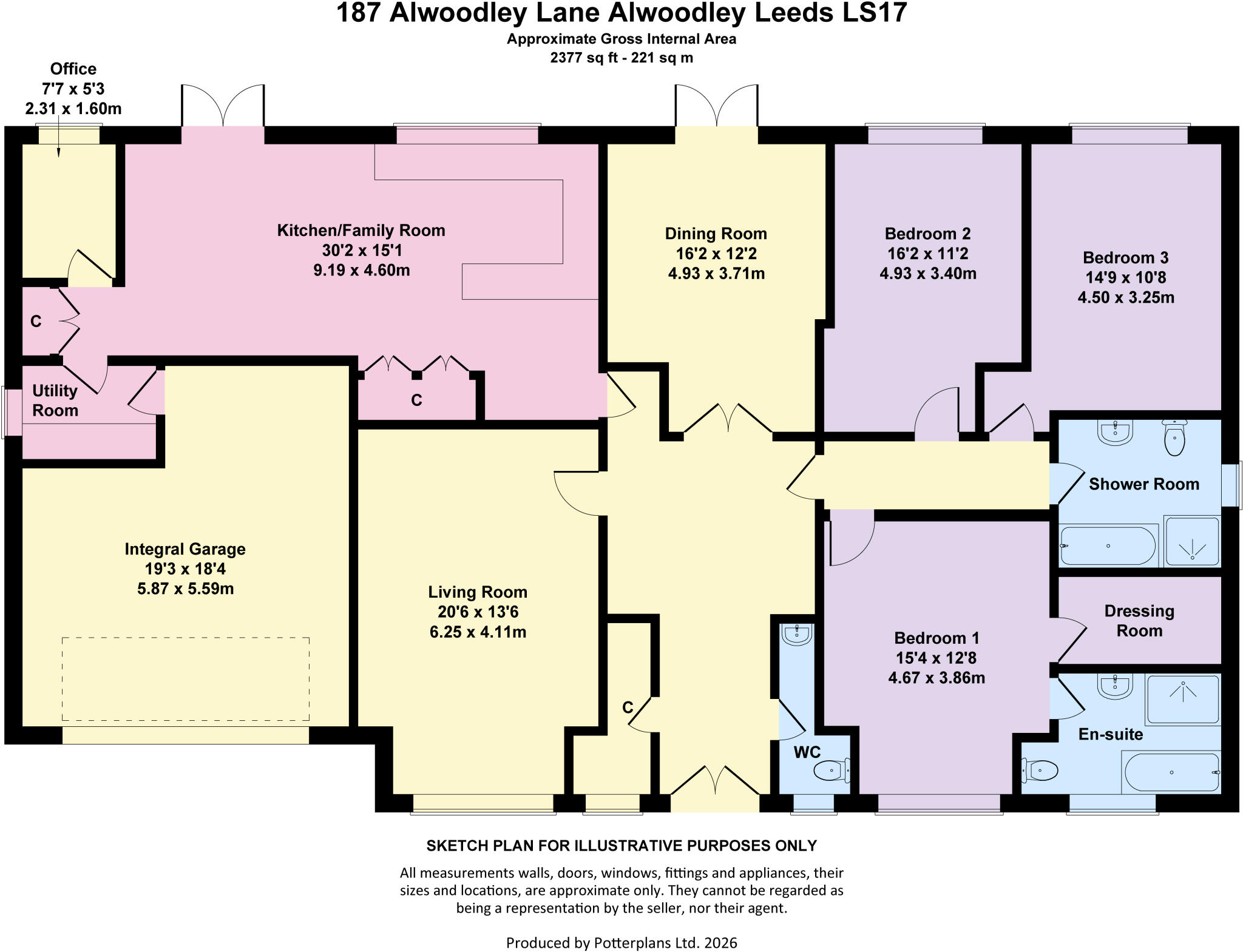 Alwoodley Lane, Alwoodley, Leeds, LS17 floorplan