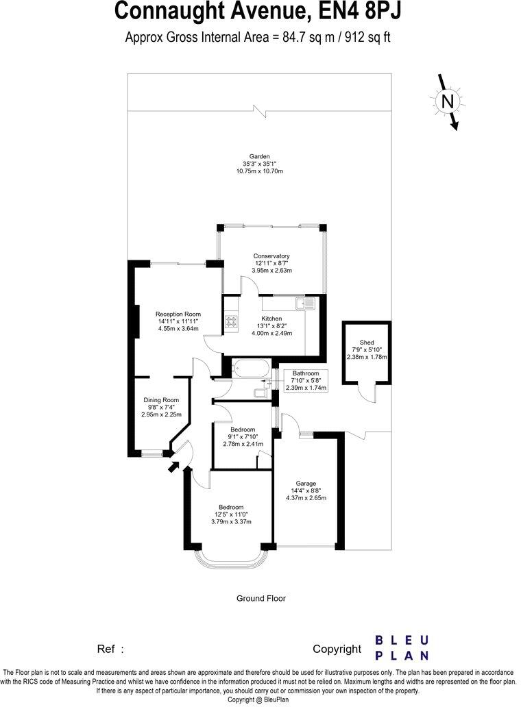 Connaught Avenue, East Barnet, Barnet, EN4 floorplan