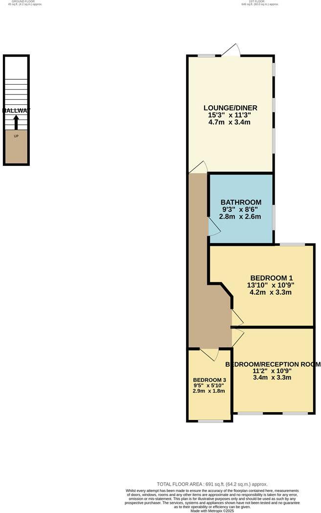 Warner Road, Walthamstow floorplan