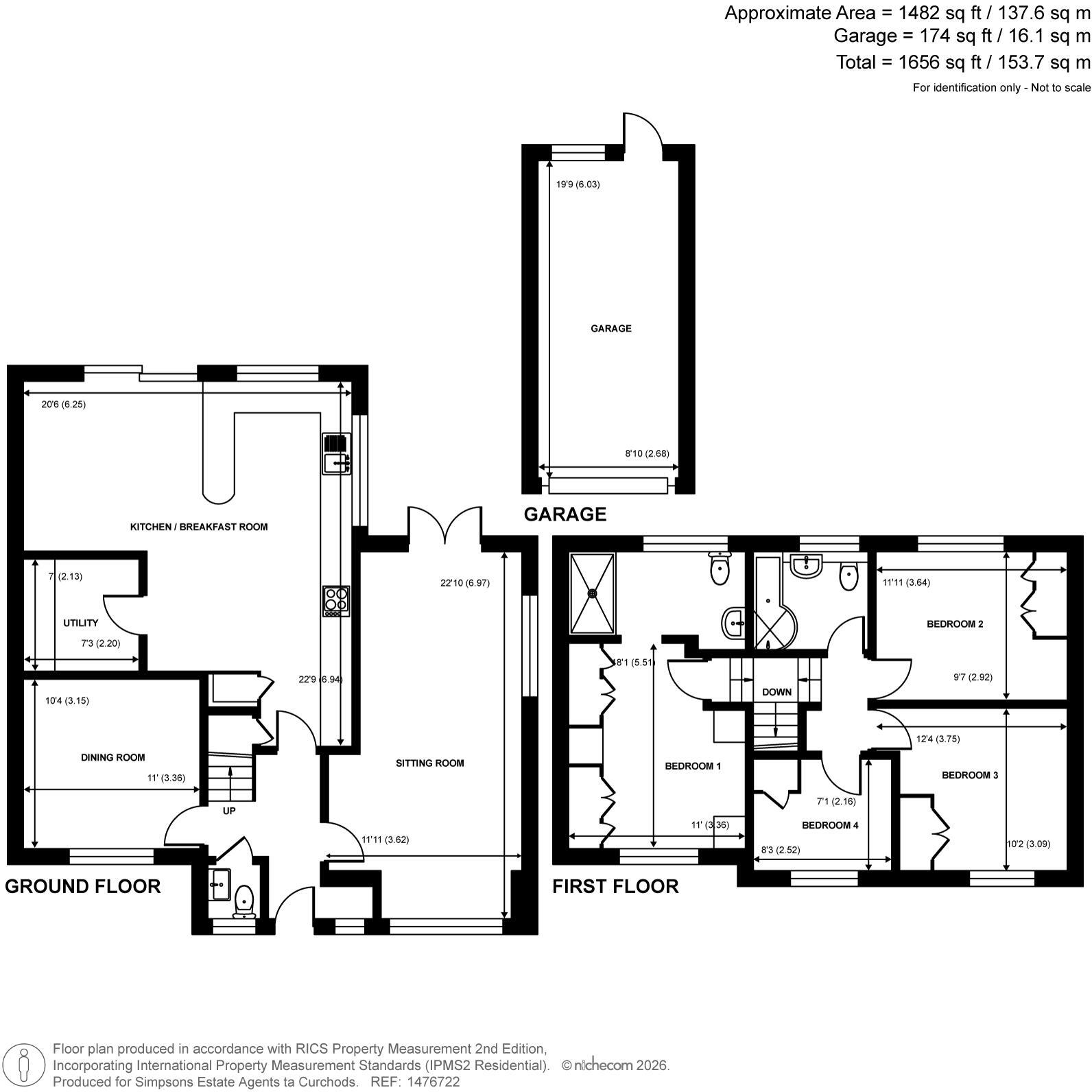 Pine Tree Hill, Pyrford, GU22 floorplan