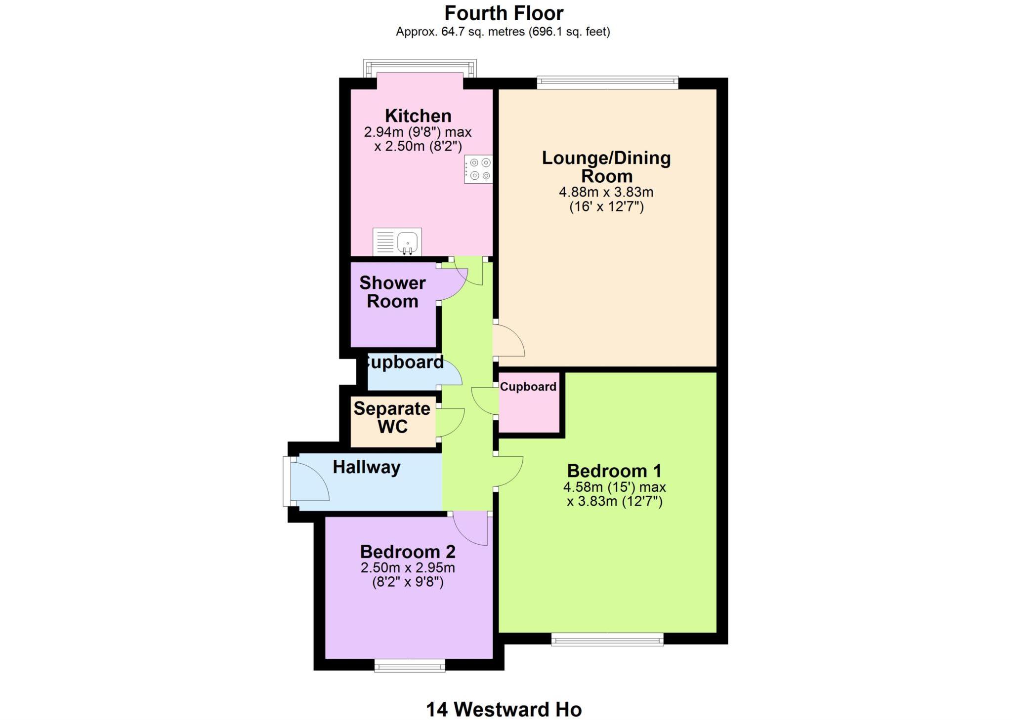 Westward Ho, Westcliff Parade floorplan