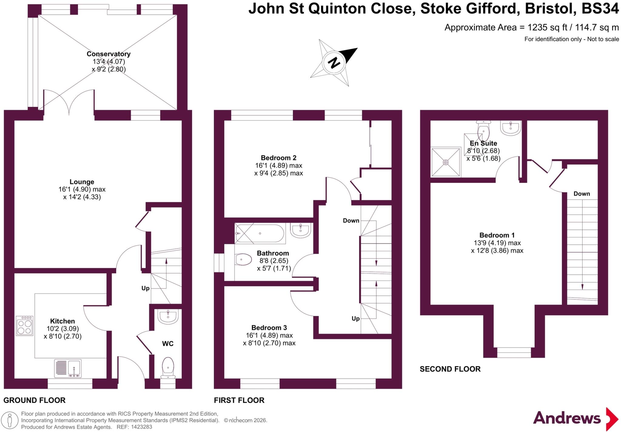 John St Quinton Close, Stoke Gifford, Bristol, BS34 floorplan