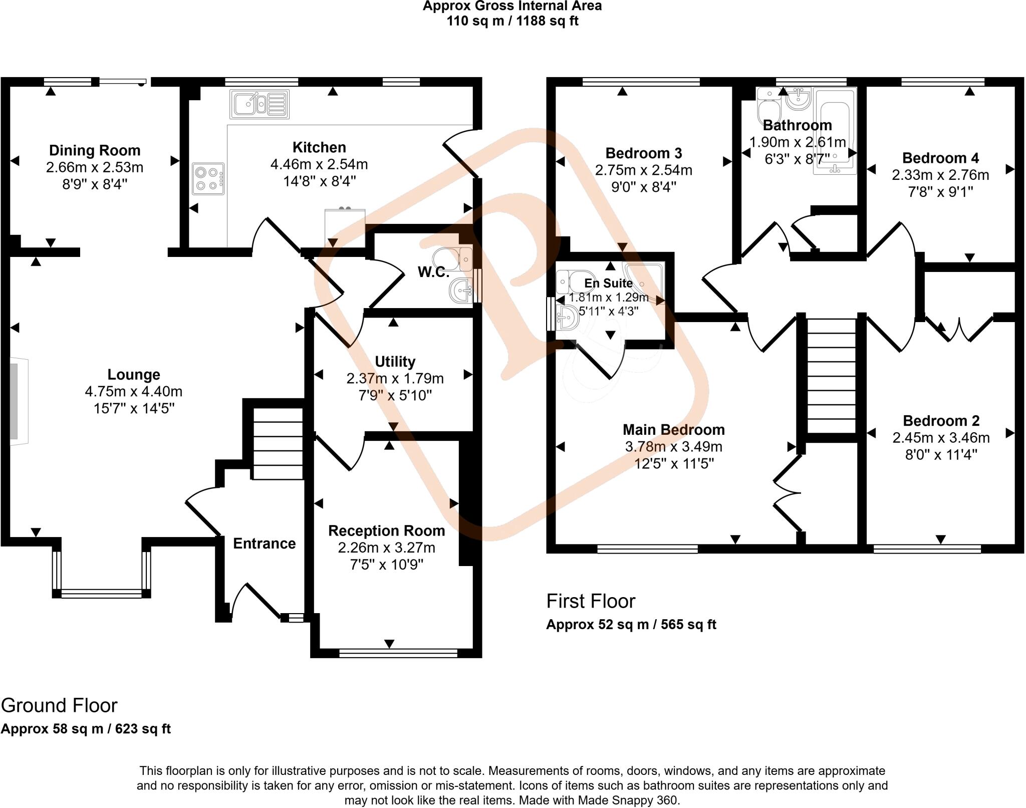 Dorchester End, Old Heath, Colchester, Essex, CO2 floorplan