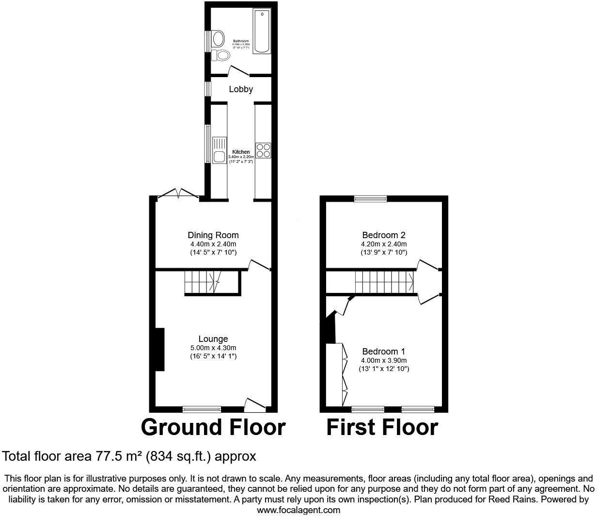 Toad Pool, West Auckland, Bishop Auckland, Durham, DL14 floorplan