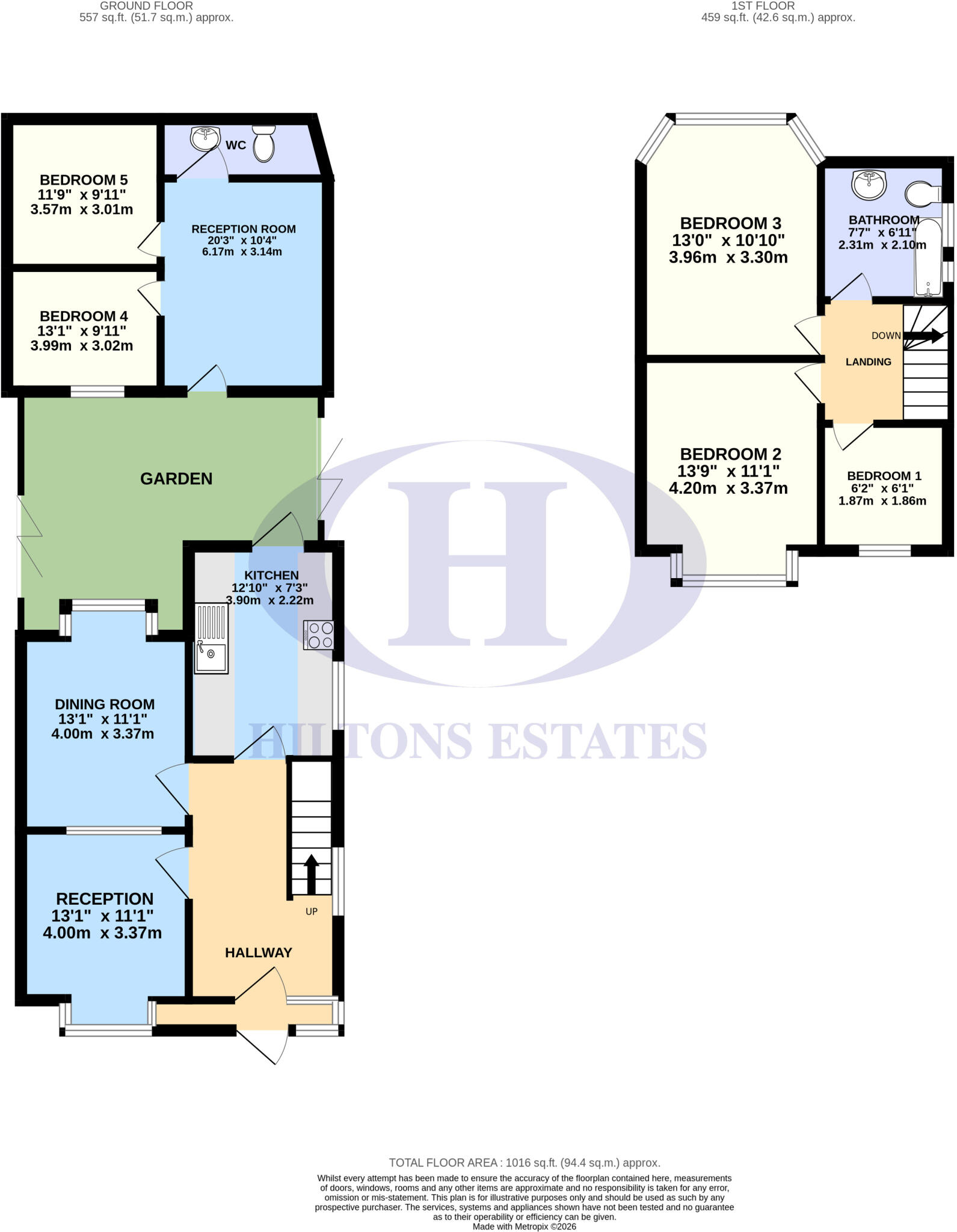 Burns Avenue, Southall floorplan