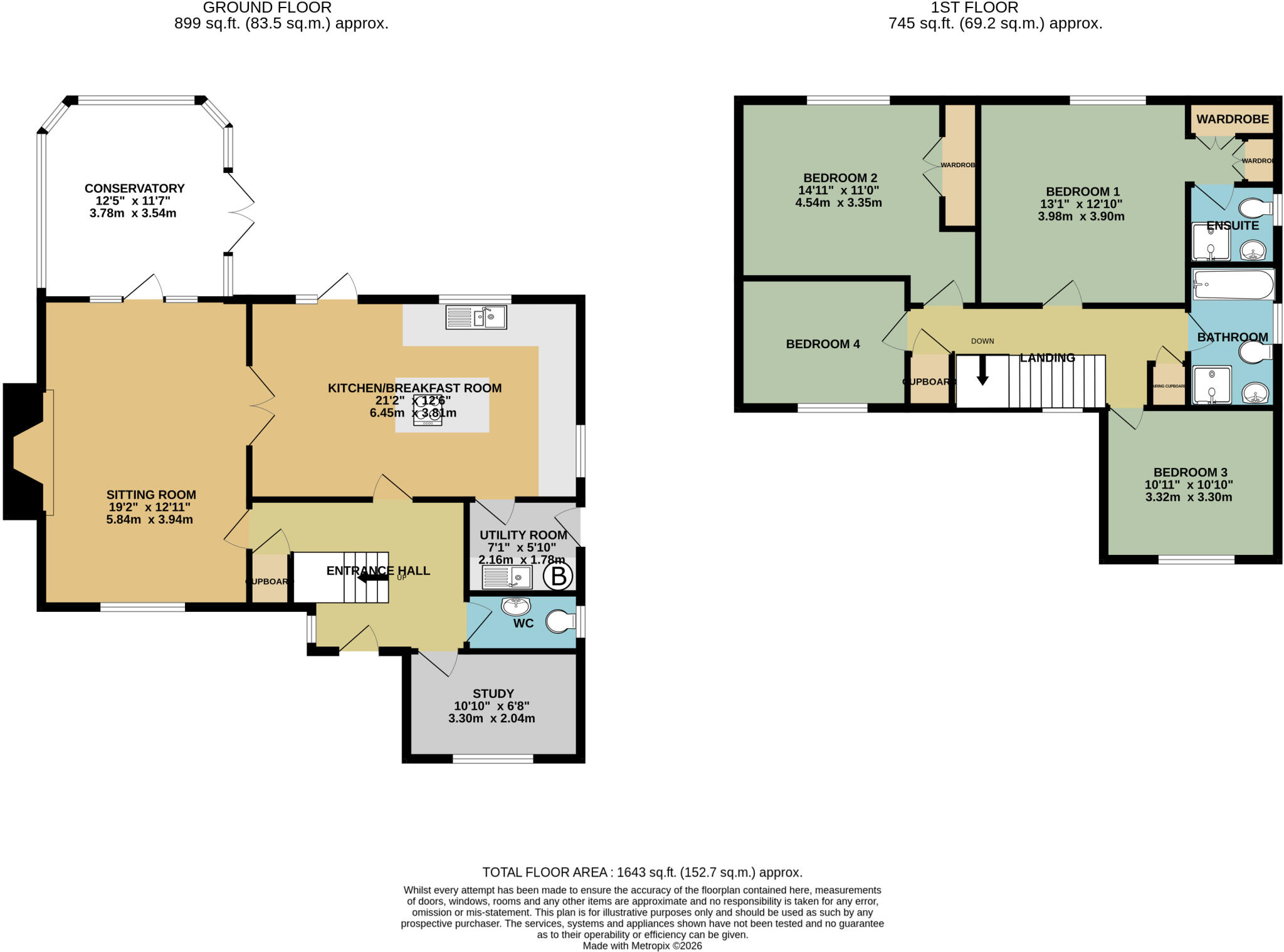 Aldergrove Close, Halesworth floorplan