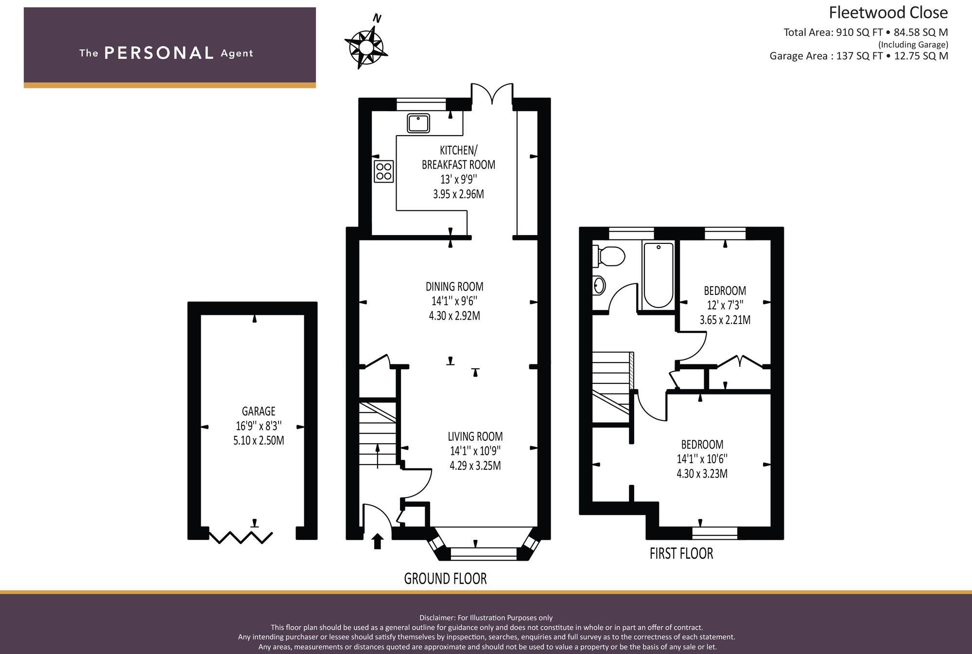 Fleetwood Close, Tadworth, KT20 floorplan