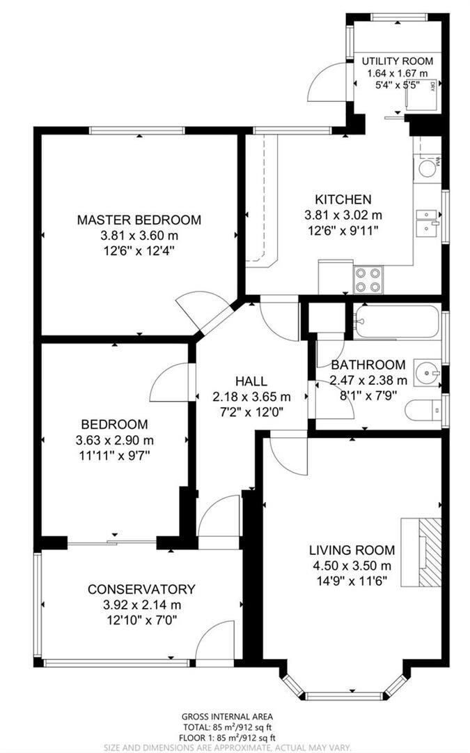 South Coast Road, Peacehaven floorplan
